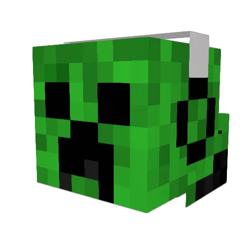 BigGUnit Minecraft avatar head, 3D render