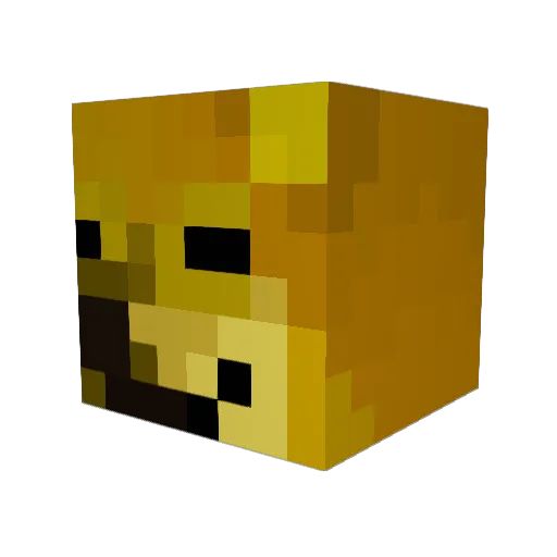 BigGamerMan964 Minecraft avatar head, 3D render
