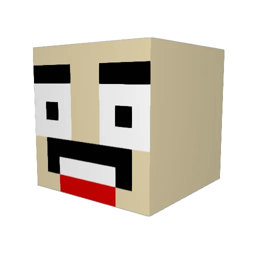 BigGinge997 Minecraft avatar head, 3D render