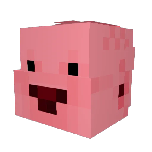 BigGocky Minecraft avatar head, 3D render