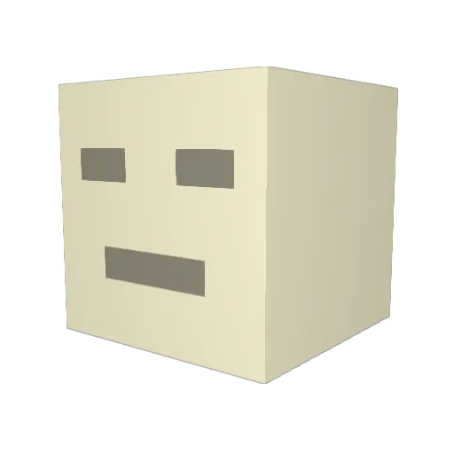 BigGoofer Minecraft avatar head, 3D render