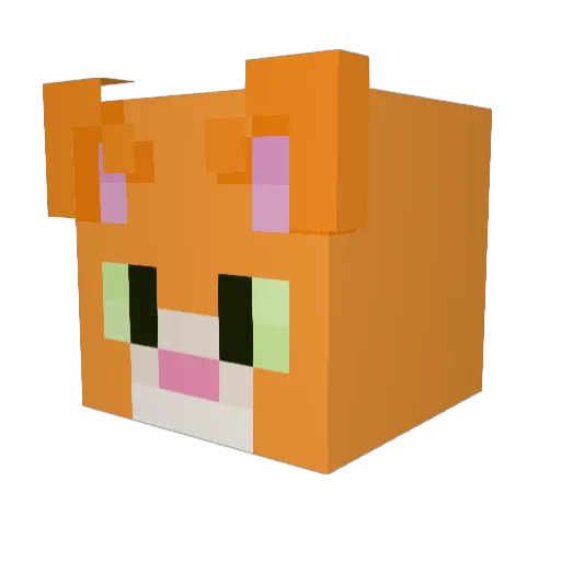 BigGrace79 Minecraft avatar head, 3D render