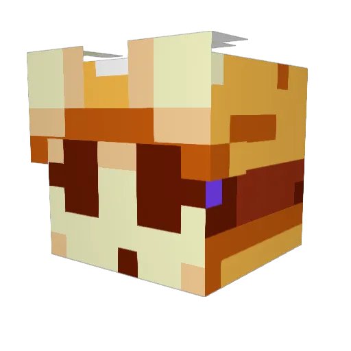 BigGunkin Minecraft avatar head, 3D render