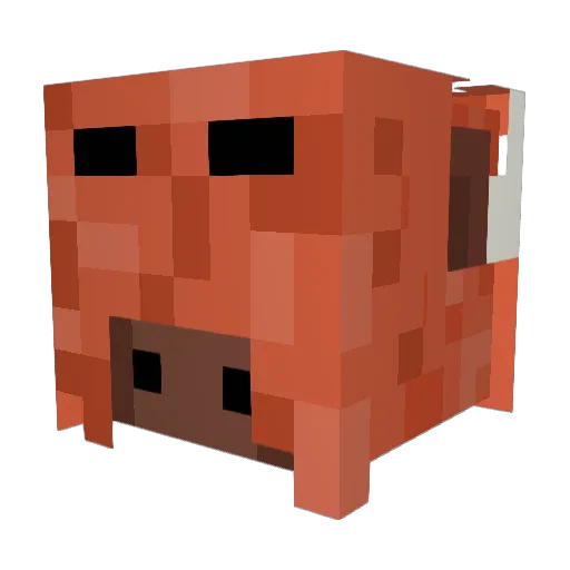 BigGut99 Minecraft avatar head, 3D render