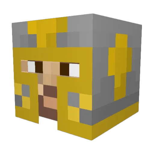 BigHalf Minecraft avatar head, 3D render
