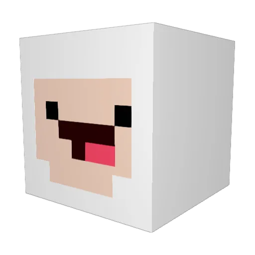 BigHatBuchi Minecraft avatar head, 3D render