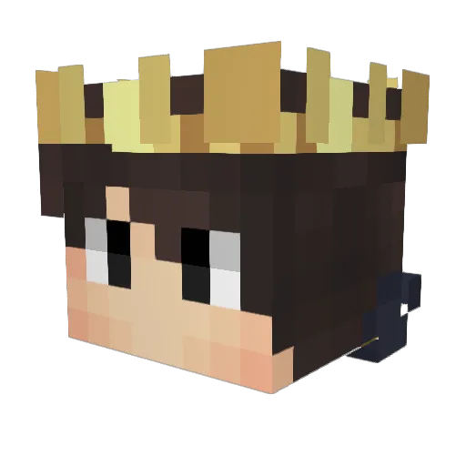 BigHomem Minecraft avatar head, 3D render