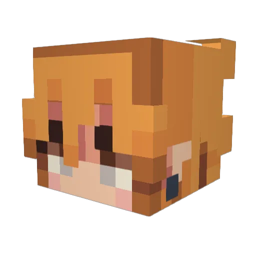 BigHotMan10 Minecraft avatar head, 3D render