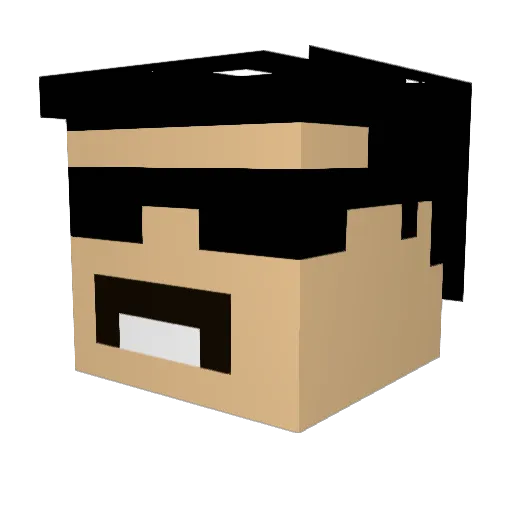 BigIrishBalls Minecraft avatar head, 3D render