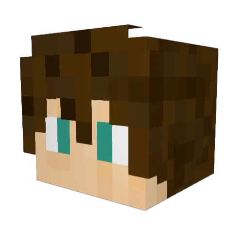 BigIron96 Minecraft avatar head, 3D render