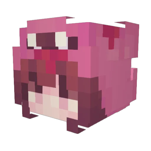 BigJabka Minecraft avatar head, 3D render