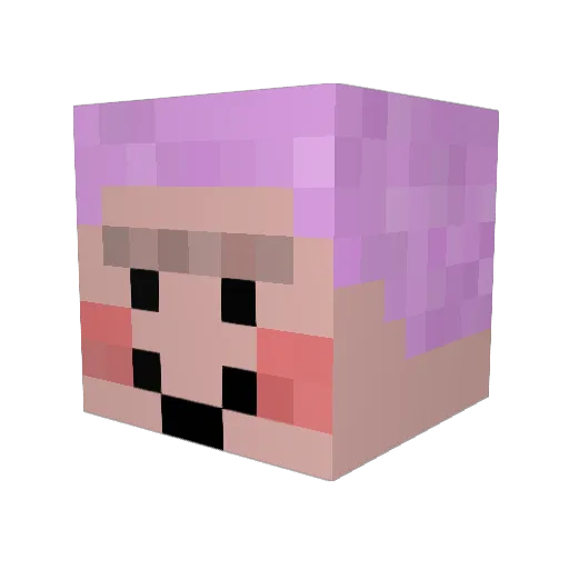 BigJackHorner Minecraft avatar head, 3D render