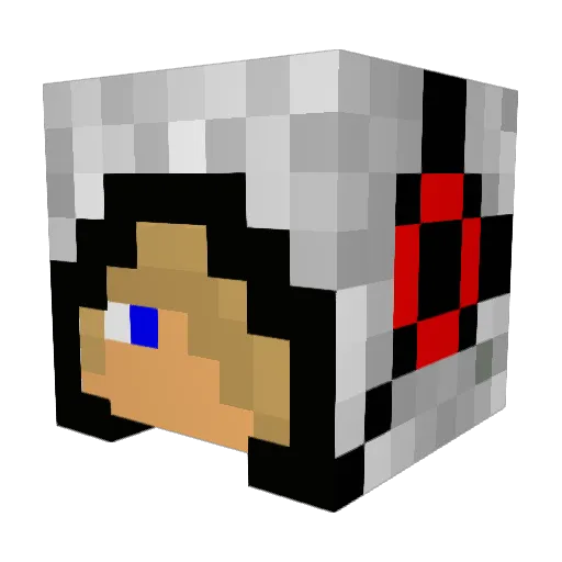 BigJakeTheSnake Minecraft avatar head, 3D render