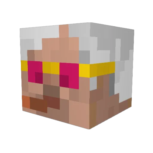 BigJimmyS Minecraft avatar head, 3D render