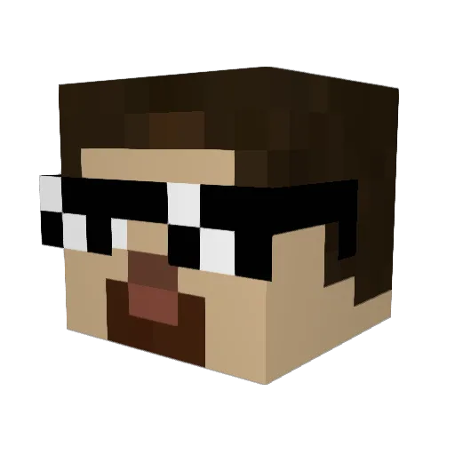 BigJoe3521 Minecraft avatar head, 3D render