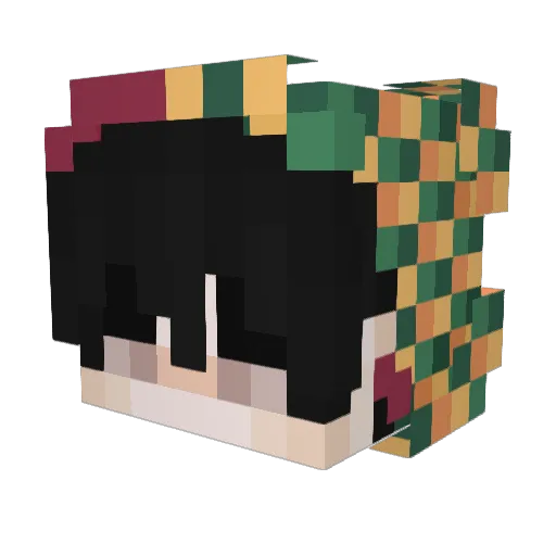 BigJuicyA Minecraft avatar head, 3D render