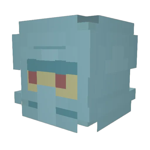BigJuicyBalla Minecraft avatar head, 3D render