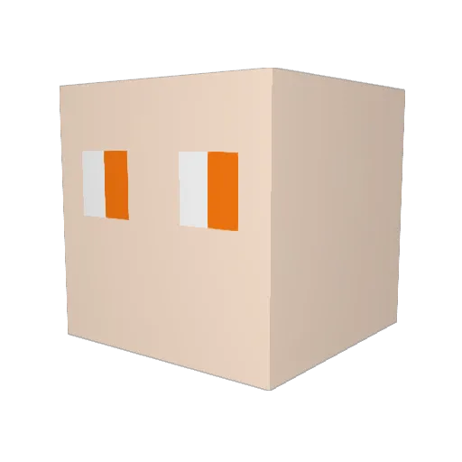 BigJuicyOranges Minecraft avatar head, 3D render