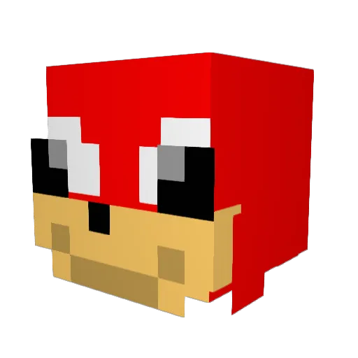 BigKEVV Minecraft avatar head, 3D render