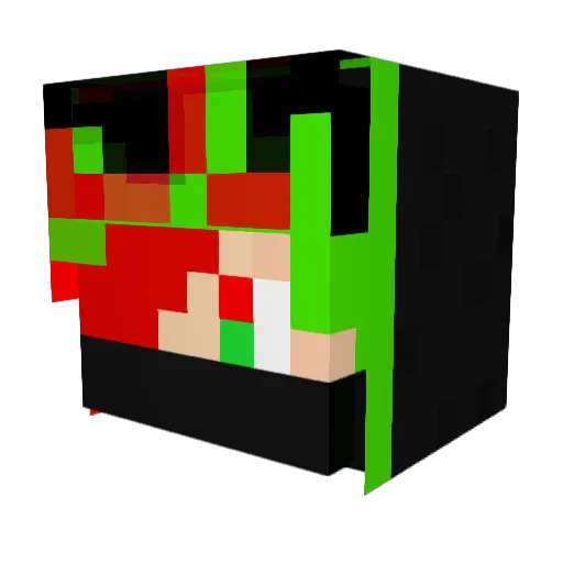 BigKai_DB Minecraft avatar head, 3D render