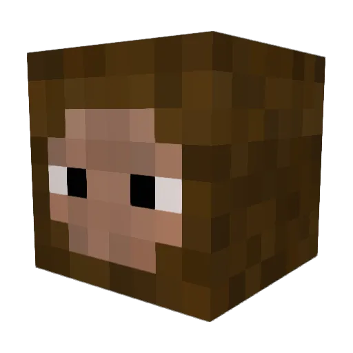 BigKavi Minecraft avatar head, 3D render