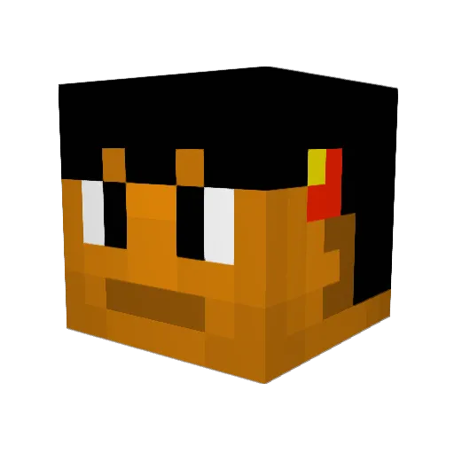 BigKonz Minecraft avatar head, 3D render