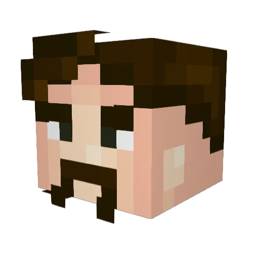 BigLadFrikki Minecraft avatar head, 3D render