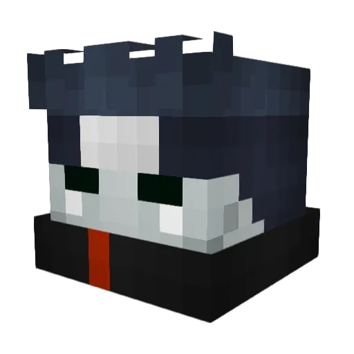 BigLapinou74 Minecraft avatar head, 3D render