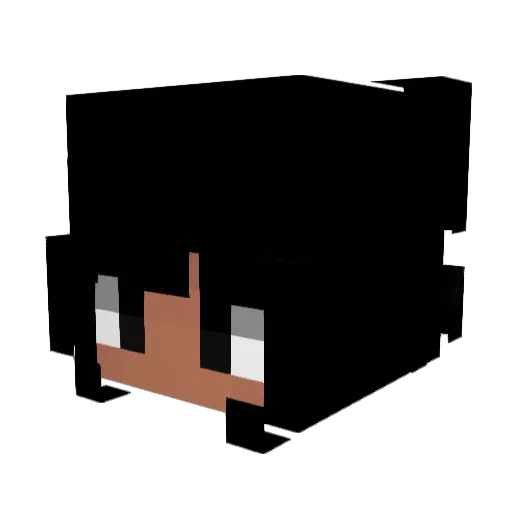 BigLassLeky Minecraft avatar head, 3D render