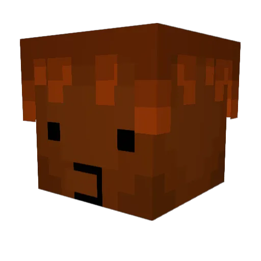 BigLefty Minecraft avatar head, 3D render