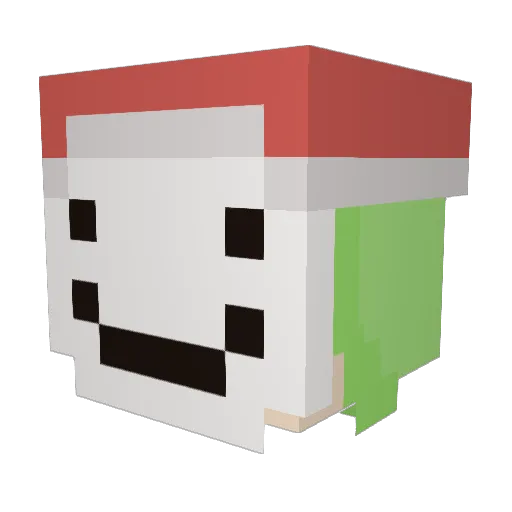 BigLezShow69 Minecraft avatar head, 3D render