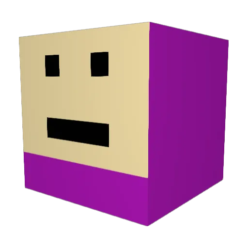 BigLimey Minecraft avatar head, 3D render