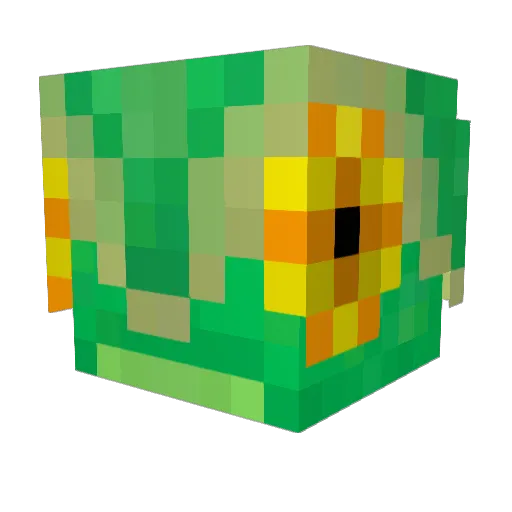 BigLordChameleon Minecraft avatar head, 3D render