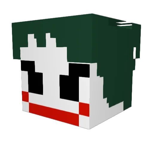 BigLudde_ Minecraft avatar head, 3D render