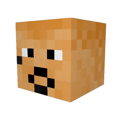 BigMEX5454 Minecraft avatar head, 3D render