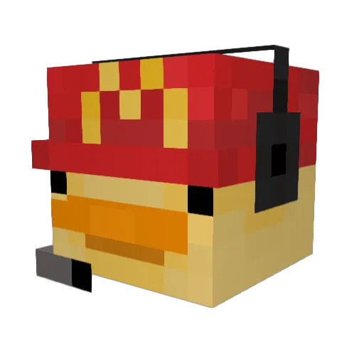 BigM___ Minecraft avatar head, 3D render