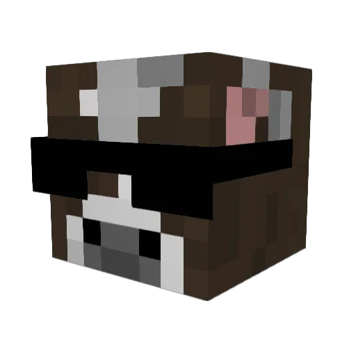 BigMacNoOnion Minecraft avatar head, 3D render