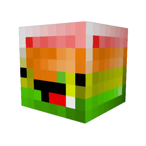 BigMacSam Minecraft avatar head, 3D render