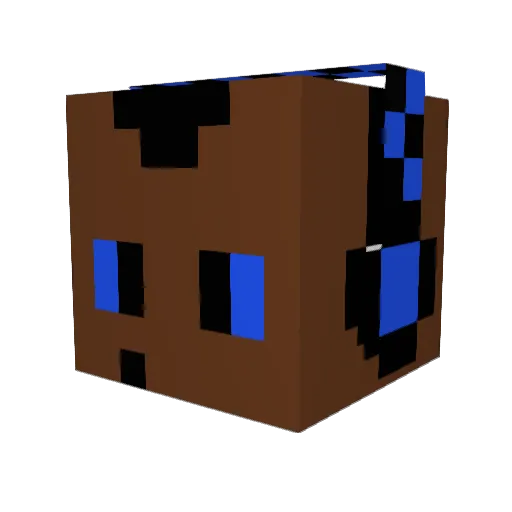 BigMacVegan Minecraft avatar head, 3D render