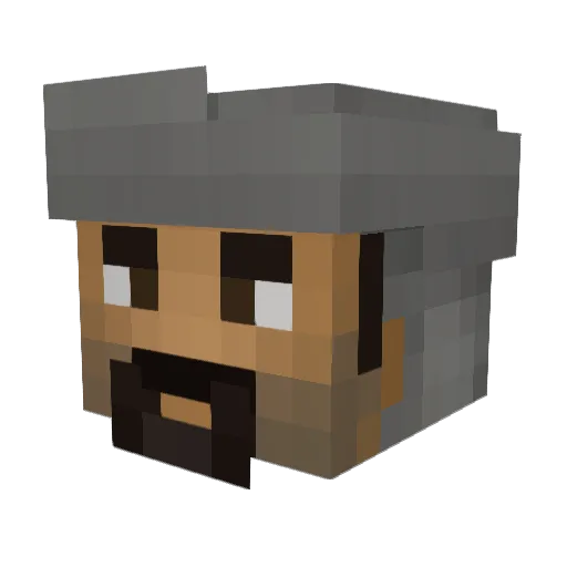 BigMacnator Minecraft avatar head, 3D render