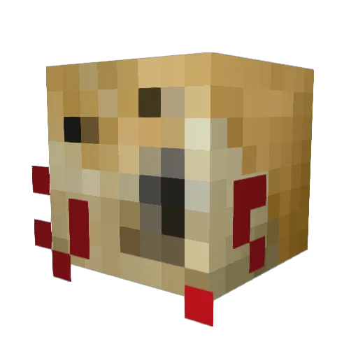 BigMan985 Minecraft avatar head, 3D render