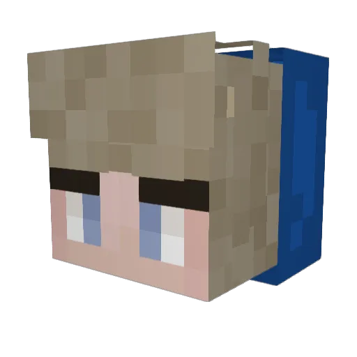 BigManBoycey Minecraft avatar head, 3D render