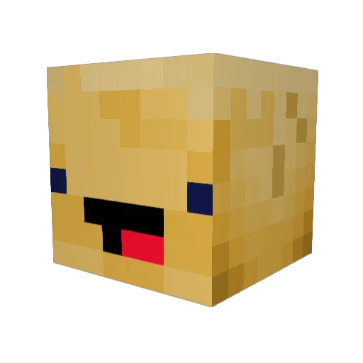 BigManBuda Minecraft avatar head, 3D render
