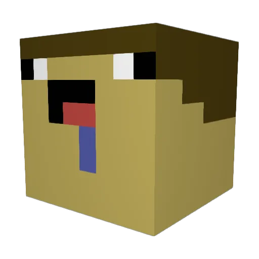 BigManJacob8 Minecraft avatar head, 3D render