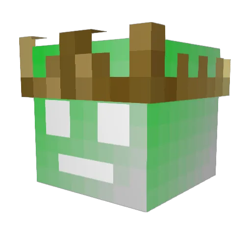 BigManMan Minecraft avatar head, 3D render