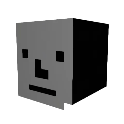 BigManManan Minecraft avatar head, 3D render