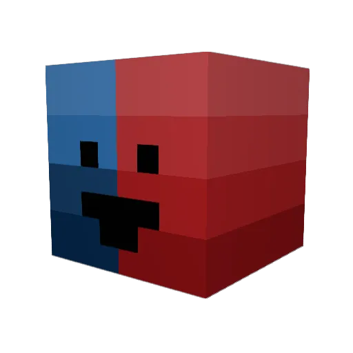 BigManMario Minecraft avatar head, 3D render