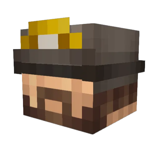BigManNeal Minecraft avatar head, 3D render