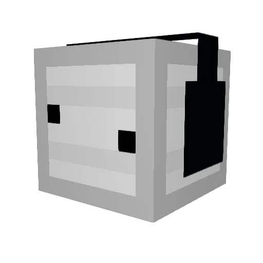 BigManNumber Minecraft avatar head, 3D render