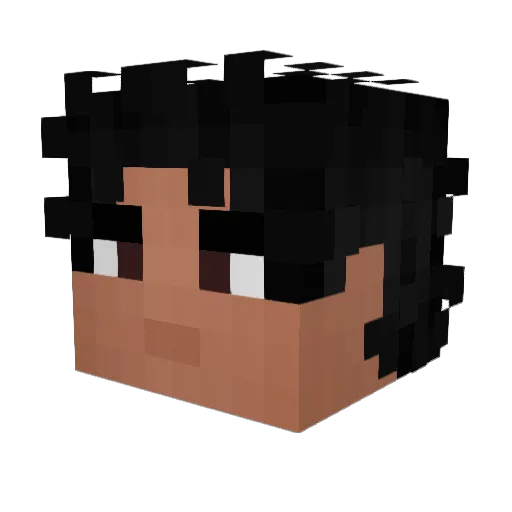 BigManSamson Minecraft avatar head, 3D render